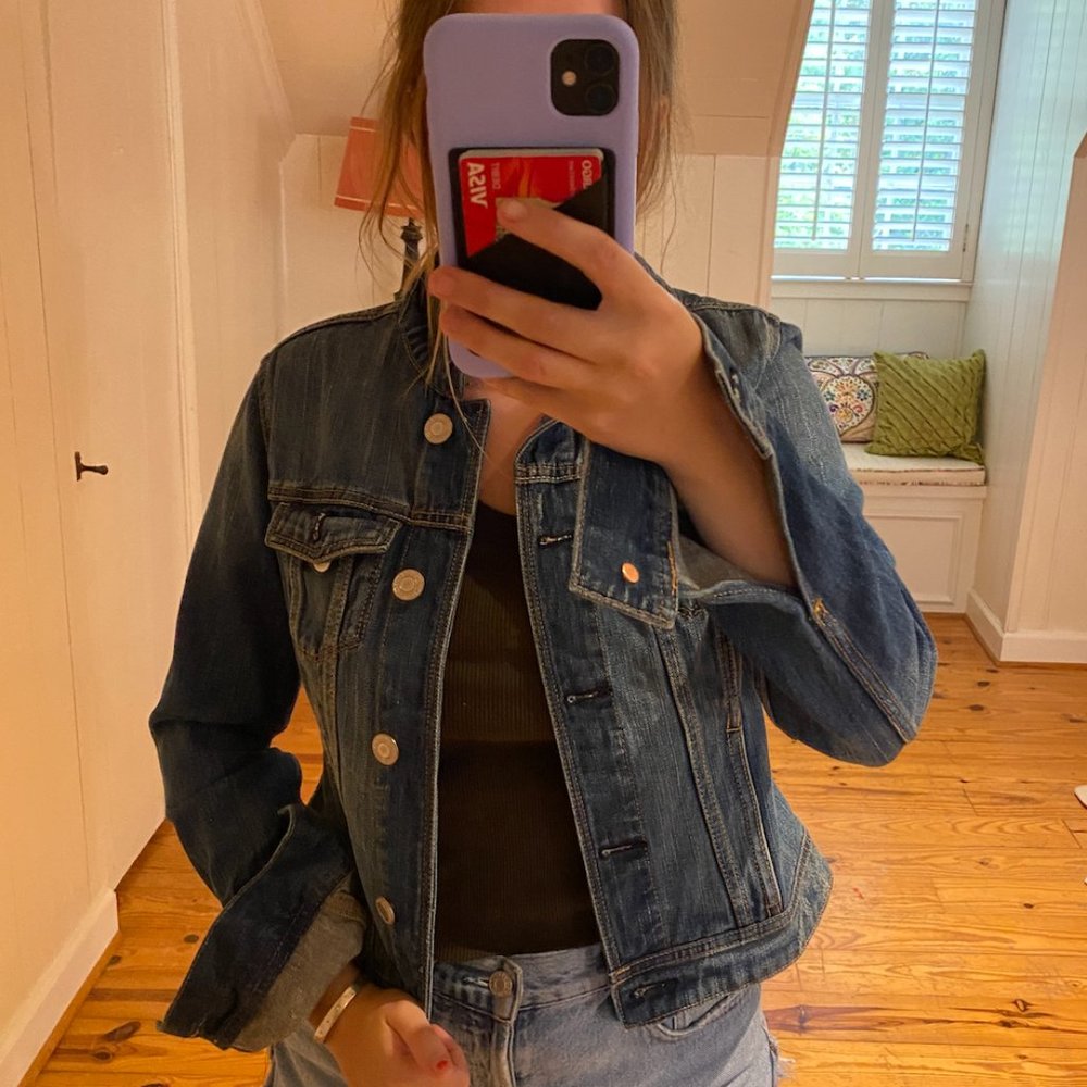 American Eagle Medium Wash Jean Jacket XS